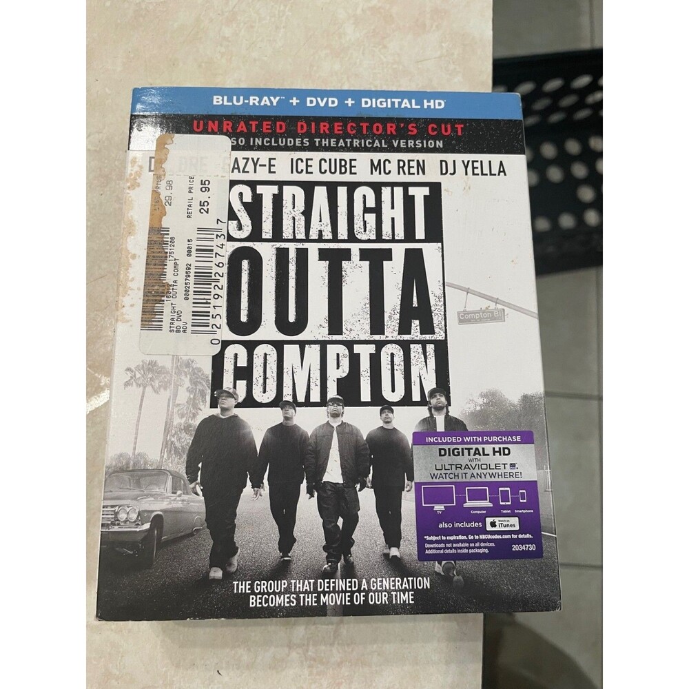 Straight Outta Compton (Blu-ray, 2015) Blu Ray/DVD set